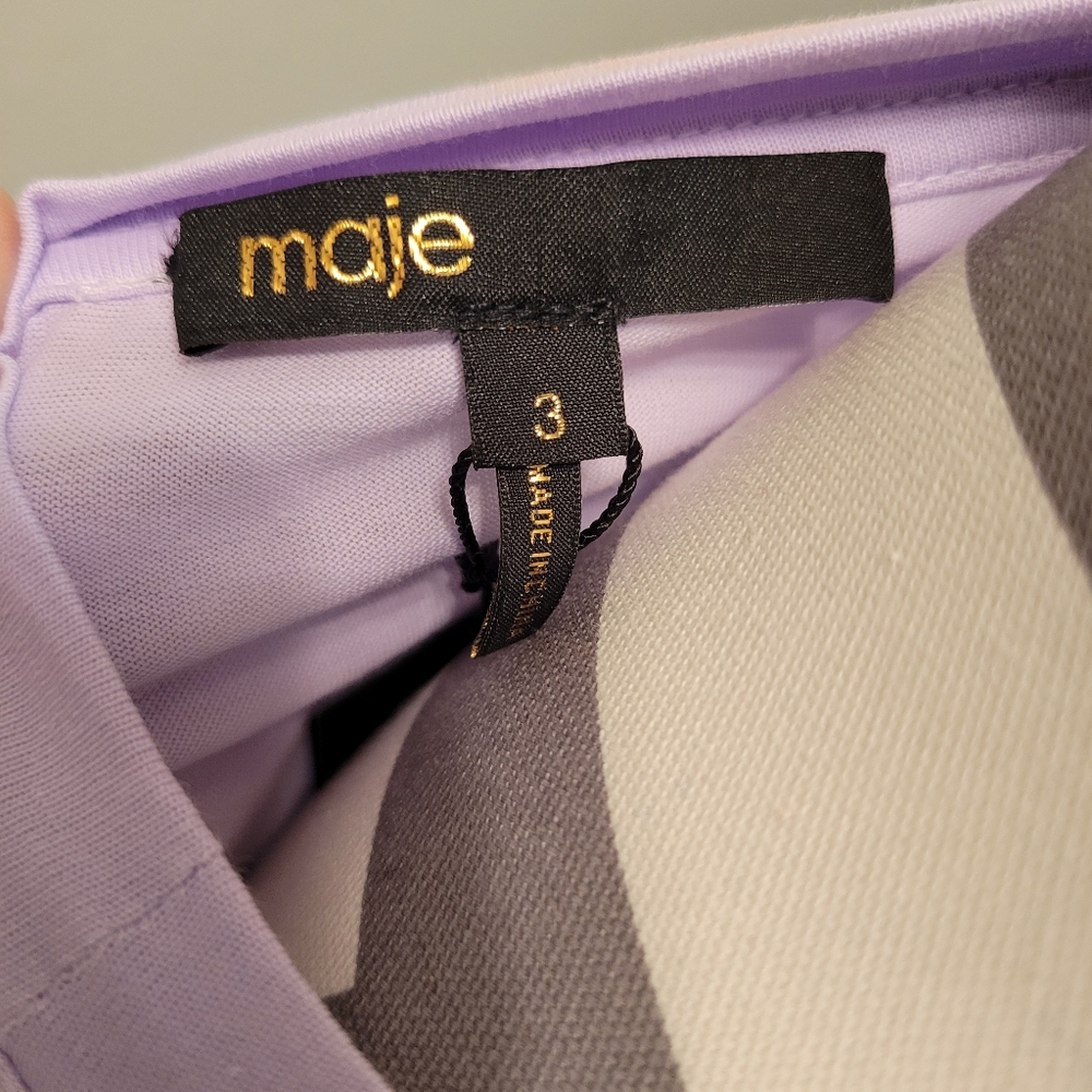 Maje Feather Trim Crop Top - Picture 2 of 4
